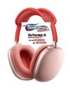 Music Sound Headband Maxi CUFFIE On Ear Bluetooth 5.0 Red