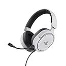 Trust Gaming GXT 498W Forta [Officially Licensed for Playstation 5] Sustainable Gaming Headset for PS5 / PS4, 1.2m Cable, 50mm Drivers, Detachable Microphone, Wired Over-Ear Headphones - White