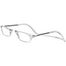 Clic Magnetic Reading Glasses, Computer Readers, Replaceable Lens, Original Long, (M-L, Clear, 1.50 Magnification)