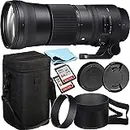 Sigma 150-600mm Canon Zoom Telephoto Lens F/5-6.3 DG OS HSM Bundle with Sigma Lens for Canon, Front and Rear Caps, Lens Hood, Lens Case, 2X 64GB SanDisk Memory Cards (7 Items) - Sigma 150 600 Lens