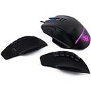 CoolBox Deep Gaming ProSwap, USB Modular Mouse with 3 Interchangeable Side Panels (3, 5 and 10 Buttons), RGB Light, Pixart 3325 Optical Sensor, 500FPS, 100IPS, 1000Hz, Huano Switches, Dimmable Weight
