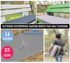 Outdoor Waterproof Fabric 2 3 4 Seater Bench Pad Garden Furniture Seat Cushion