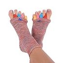 Foot Alignment Socks with Toe Separators by My Happy Feet | for Men or Women | Multicolor
