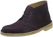 Clarks Women's Aubergine Leather Boots-5 UK (38 EU) (26127296)