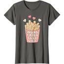 Novelty More Fries Less Lies Groovy Women's  Dating Valentines T-Shirt SZ M:NWOT