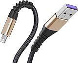 [ Apple MFi Certified 2pack ]1FT iPhone Charger,Lightning Cable, Fast Charging Cables for Apple iPhone 12/11/11Pro/11Max/ X/XS/XR/XS Max/8/7/6/5S/SE/iPad Mini Air (Gold)