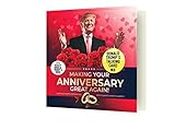 Sprechende Trump-Jubiläumskarte – Präsidentschaftshimmel plus echte Stimme Jubiläumsbotschaft von Trump – ein besonderer Gruß vom Präsidenten der Vereinigten Staaten – inklusive Umschlag