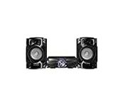 Panasonic SC-AKX320 - Equipo de Sonido de Alta Potencia para el hogar (450W, 16 cm Woofer, 6 cm Tweeter, Bluetooth, USB Dual, CD, AUX, DJ Jukebox, Función DJ, Hi-Fi, Sonido Nítido) Color Negro