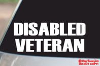 Calcomanía de vinilo para veteranos discapacitados parachoques militar ejército marines marina fuerza aérea