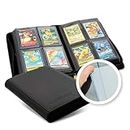 Premium Toploader Binder für Pokemon-Karten, Aufbewahrung für 64 Toploader und 64 Sleeves, insgesamt 128 Karten, sammelalbum pokemon karten, sammelkarten album für Toploader (1)