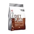 PhD Nutrition Diet Plant, Vegan Protein Powder Plant Based, High Protein Lean Matrix, Belgian Chocolate, 18g of Plant Protein, 40 Servings Per 1 kg Bag