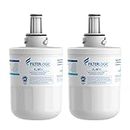 Filterlogic NSF 53&42 Certified DA29-00003G Refrigerator Water Filter, for Samsung DA29-00003B, RSG257AARS, RFG237AARS, HAFCU1, RFG297AARS, RS22HDHPNSR, WSS-1 (Pack of 2)