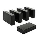 LeMotech ABS Plastic Electrical Project Case Power Junction Box, Small Project Box Black (3.94" x 2.36" x 0.98")
