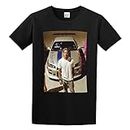 Fashion Men's T-Shirt Paul Walker Fast Furious Racing Speed Car Fan Movie Crew Neck Tops Tee Black M
