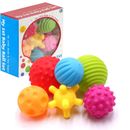 Set palla bambino massaggio mani bambino giocattoli multi-strutturati palline morbide sensoriali 6 pezzi