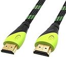 TIZUM High Speed HDMI Cable Aura -Gold Plated-High Speed Data 10.2Gbps, 3D, 4K, HD 1080P (10 Ft/ 3 M)