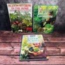 Indoor Gardening Hardcover Book Large x 3 Bundle Lot Plants Guide House Home