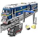 General Jim's City Series Power Blue Diesel Cargo Train Detailed Building Blocks Toy Playset Building Set with All Accessories Shown for Teens and Adults