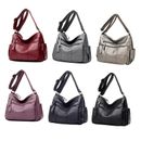Multi-layer Soft Leather Leisure Crossbody Shoulder Bag Handbags Purse for Women