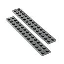 Bausteine gebraucht 2 x Lego System Leiste Basic Bau Platte Stein 2x14 dunkel grau 2 x 14 für Set Star Wars 75147 60103 60034 10937 60095 70725 76042 75155 91988