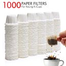1000x Disposable K-Cups Paper Filters Compatible with Keurig Brewer Single Serve