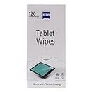 ZEISS Tablet Wipes, Electronic Screen Cleaner for Digital Device Displays, Safe for Cleaning iPads, Laptops, Smartphones, Kindles & more, Individually Packed Single Use Disposable Cloths - Pack of 120