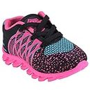 SMARTOTS Kids Casual Laces Shoes Resin Sole Sports Running Walking for Baby Boys/Girls BOSS-1 Pink