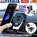 15W Wireless Car Charger Gravity Holder Mount For iPhone15 14 Samsung S23 Huawei