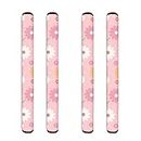 Binienty Pink Daisy Floral Print Refrigerator Door Handle Covers Kitchen Decor and Accessories Use on Kitchen Appliance Stove Oven Dishwasher Microwave Fridge Handle Cover Kitchen Accessories