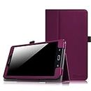 Fintie Folio Case for Samsung Galaxy Tab E 8.0 - Premium PU Leather Slim Fit Smart Stand Cover for Galaxy Tab E 32GB SM-T378/Tab E 8.0-Inch SM-T375/SM-T377 Tablet, Purple