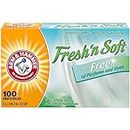 Arm & Hammer Fabric Softener Sheets, Free of Perfumes and Dyes, 100 ct