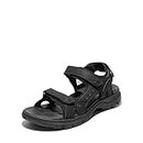 DREAM PAIRS Women's Walking Sport Athletic Sandals Comfort Open Toe Casual Outdoor Hiking Summer Shoes,Size 9,BLACK,SDSA2401W