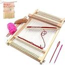 Weaving Loom Kit,Wooden Multi-Craft Weaving Loom Tapestry Loom Large Frame 9.85x 15.5inch,DIY Hand-Knitting Weaving Machinewith Loom Stick Bar for Kids, Adult and Beginners Handcraft Loom