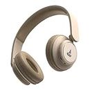 boAt Rockerz 450R On-Ear Headphones with 15 Hours Battery, 40mm Drivers, Padded Ear Cushions, Easy Access Controls and Voice Assistant(Hazel Beige)