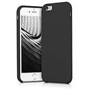 kwmobile Custodia Compatibile con Apple iPhone 6 / 6S Cover - Back Case per Smartphone in Silicone TPU - Protezione Gommata - nero matt
