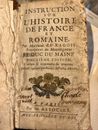 LIVRE ANTIQUE Instruction SUR L'Histoire De France Et Romaine Collection...