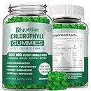 Sugar Free Chlorophyll Gummies - with Unfiltered ACV, Sea Moss & Elderberry, Echinacea, Vitamin D3, C, E, B12 - Natural Deodorant, Energy Boost, Immune & Digestion Support, Vegan 60 Gummies