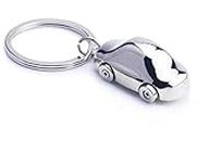 YEHJDSMD Cool Luxury Metal Keychain Car Model Key Chain Key Ring Racing Car Keyring For Man Women Gift, Silver, M