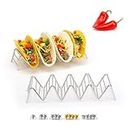 2 Lb. Depot Stainless Steel Taco Holder Set - Stackable Taco Stand for 4-5 Hard or Soft Taco Shells - Dishwasher Safe Taco Rack Ideal for Taco Nights and Parties - Set of 2 - Five Styles Available