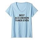 Womens Accordion Tuner Funny - Best Accordion Tuner Ever V-Neck T-Shirt