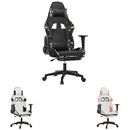 Massage Gaming Chair Office Chair Recliner with Footrest Faux Leather vidaXL