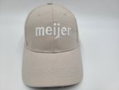Tienda de comestibles Meijer correa ajustable sombrero gorra béisbol papá hombres mujeres beige
