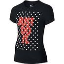 Nike JDI Shadow Dot TD Tee YTH – T-Shirt pour Fille XS Noir (Black)