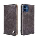 CYR-Guard Phone Cover Wallet Folio Case for Apple IPHONE6S, Premium PU Leather Slim Fit Cover for IPHONE6S, Anti-Dirt, Gray