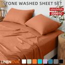 2200TC Hotel Collection Bed Sheet Set Fitted Flat Pillowcases S/D/Queen/K/KS AU