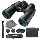 Nikon Aculon A211 10x50 Binoculars Black (8248) Bundle with a Lens Pen, and Lumintrail Lens Cloth