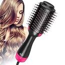 SAA Certified AU Plug One Step Hair Dryer and Volumizer, M Meraif 3 in 1 Hot Air Brush Hair Dryer Brush Anti-scald Negative Ion Hair Straightener Brush Comb Curler Styler for All Hair Types