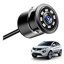 Asryd Car Rear Backup Camera, Rear View LED Night Vision Camera Waterproof 170 Degree Wide Angle, Black, Reverse Camera Parking Guide for Tata Nexon (1 LED Camera)