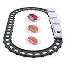 ibasenice 1 Set Conveyor Belt Sushi Truck Toys for Boys Electric Locomotive Train Set Kids Plaything Rayan Toys for Kids Food Serving Dish Interesting Sushi Train Toy Robot Trains Mini Train