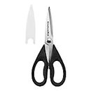 KitchenAid All Purpose Kitchen Shears with Protective Sheath for Everyday use, Dishwasher Safe Stainless Steel Scissors with Comfort Grip, 8.72-Inch, Black